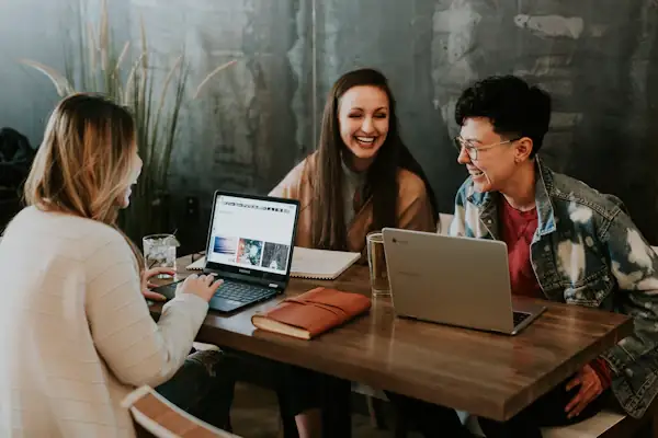 Professional business team collaboration