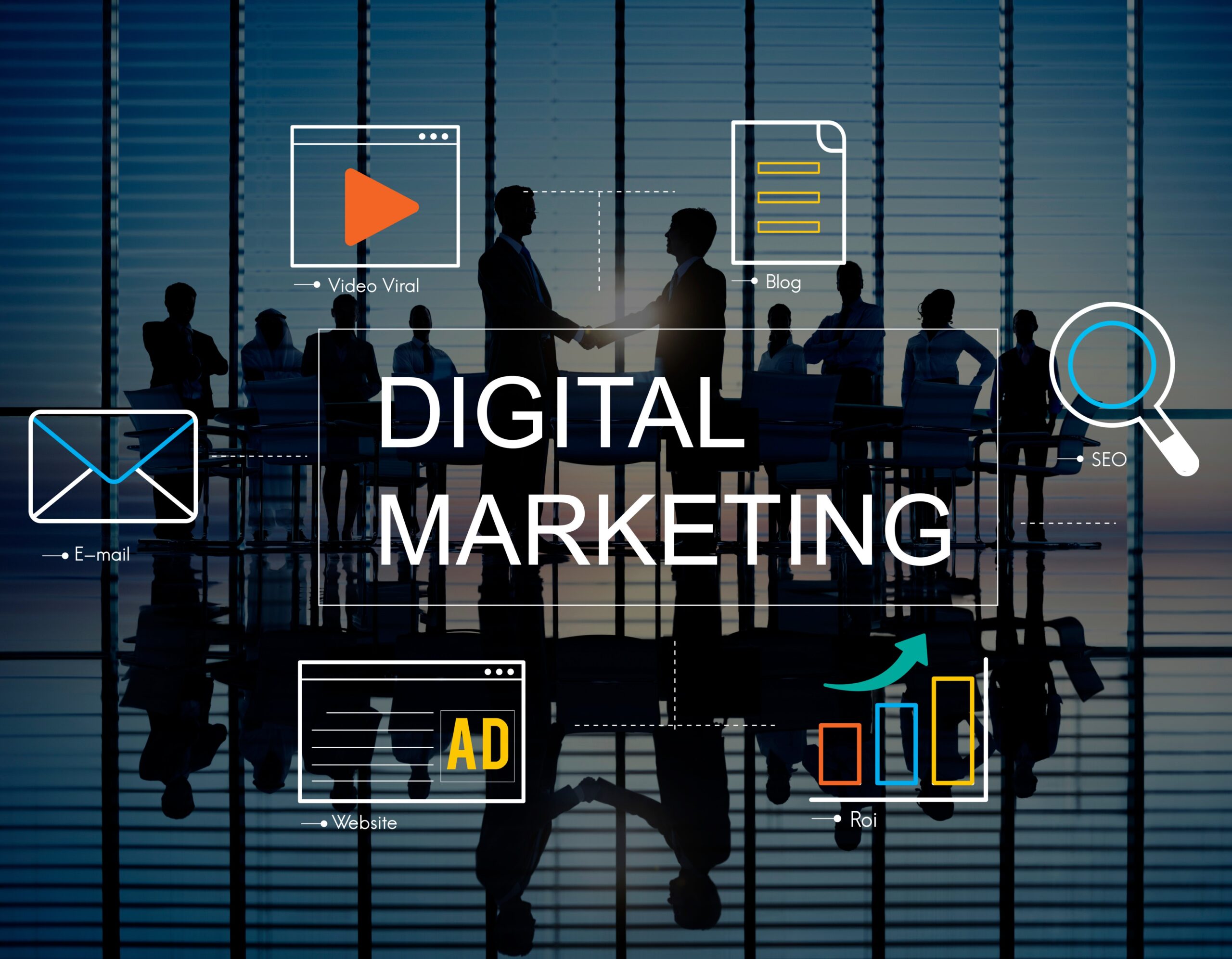Digital Marketing Media Technology Graphic Concept - YelloPost Business Advertising Services alt=""